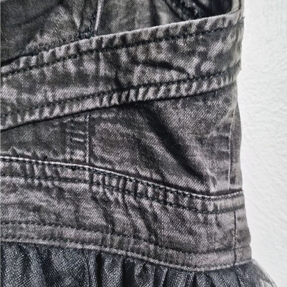 Anthropologie Denim Tulle Midi Dress In Black Size 2 NWT - Picture 12 of 14
